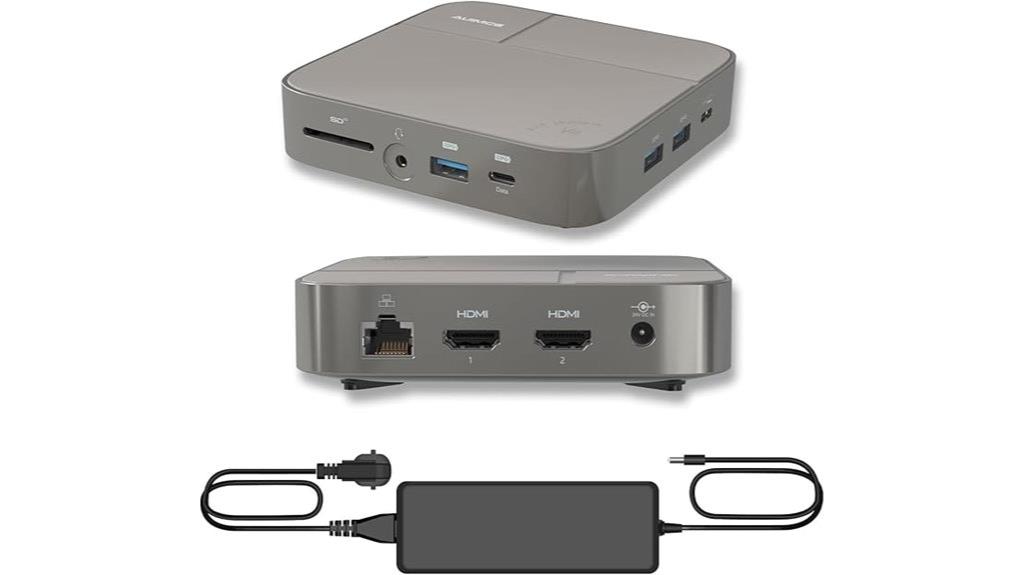 dual 4k usb c dock