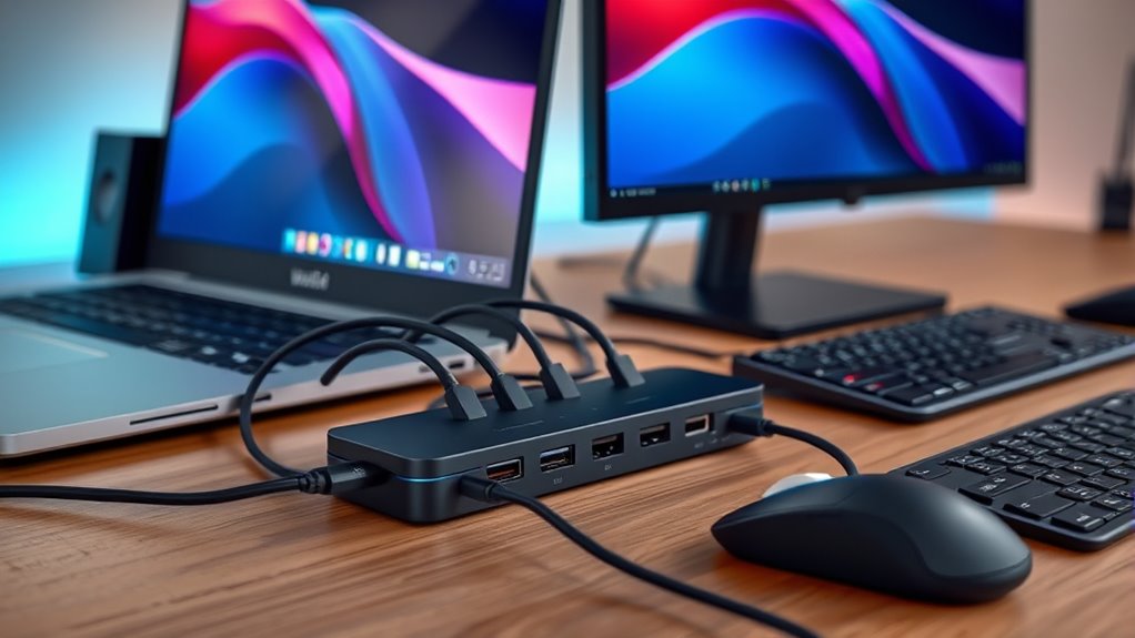dual 4k usb c docks