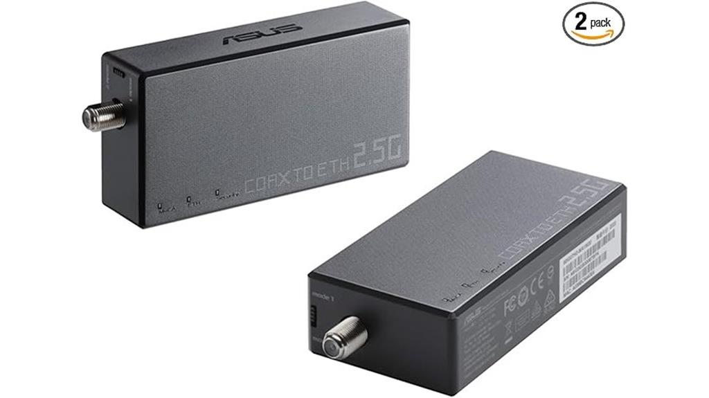 dual pack coax ethernet adapter
