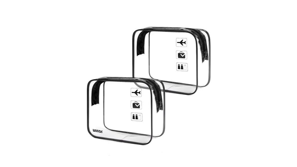 dual tsa approved toiletry bags