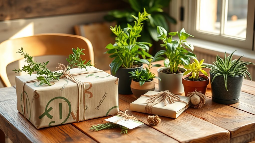 eco friendly gift presentation