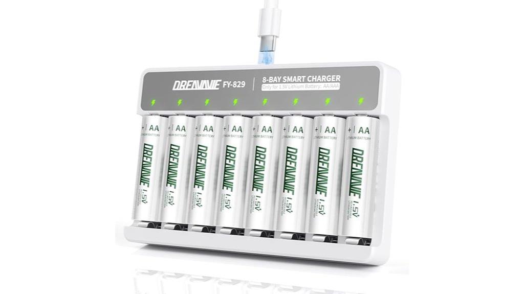 eight bay lithium battery charger
