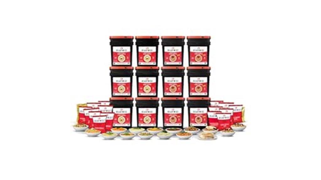 emergency food supply 36 buckets