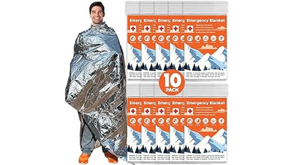 emergency thermal blanket pack