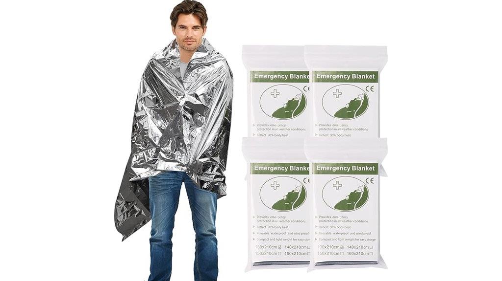 emergency thermal space blankets