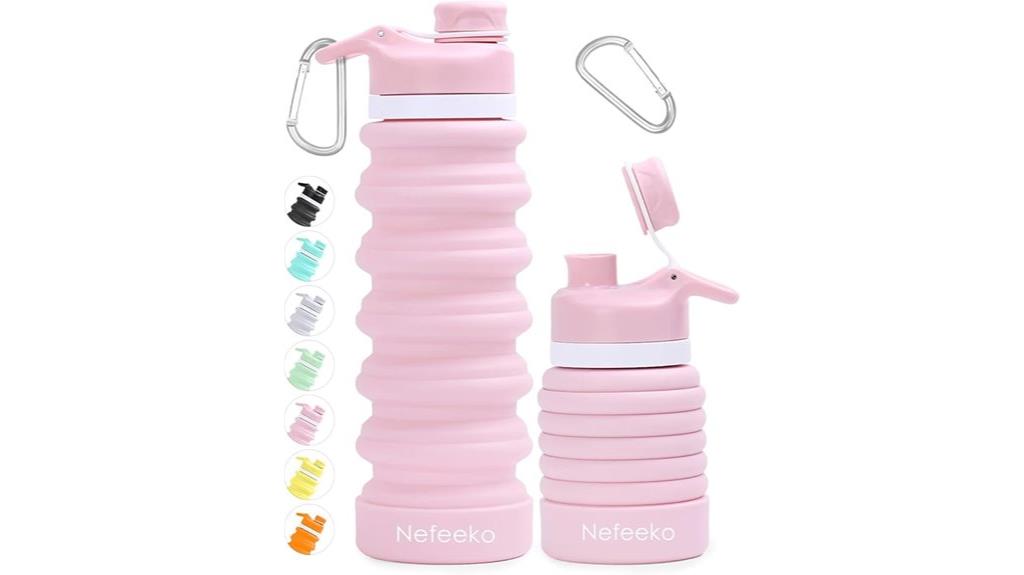 flexible 26oz silicone bottle