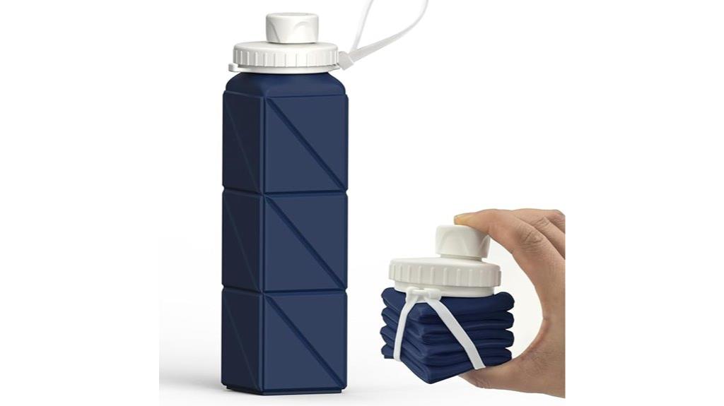 flexible portable water container
