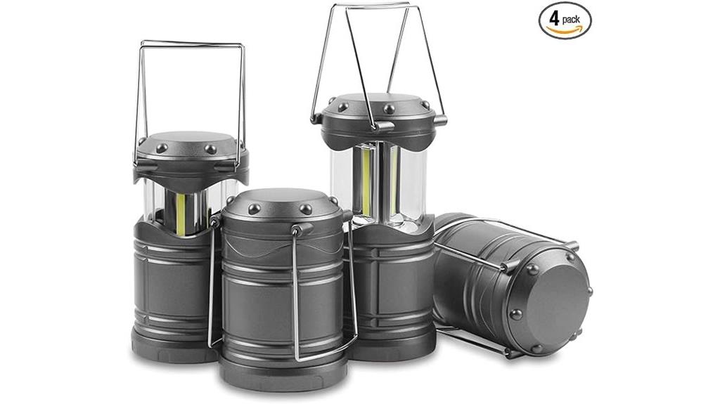 four pack led camping lanterns