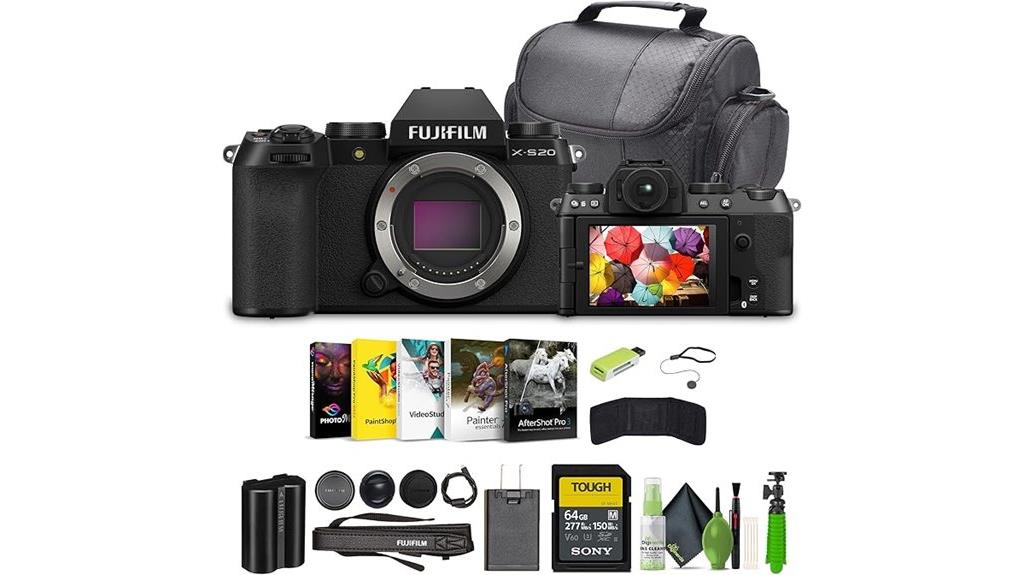 fujifilm x s20 body bundle