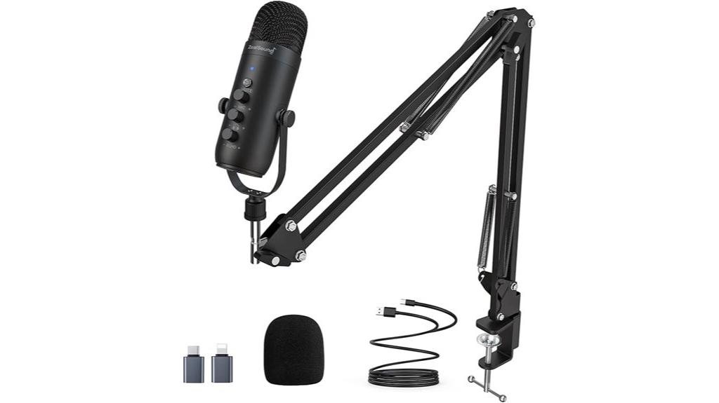 gaming microphone with arm