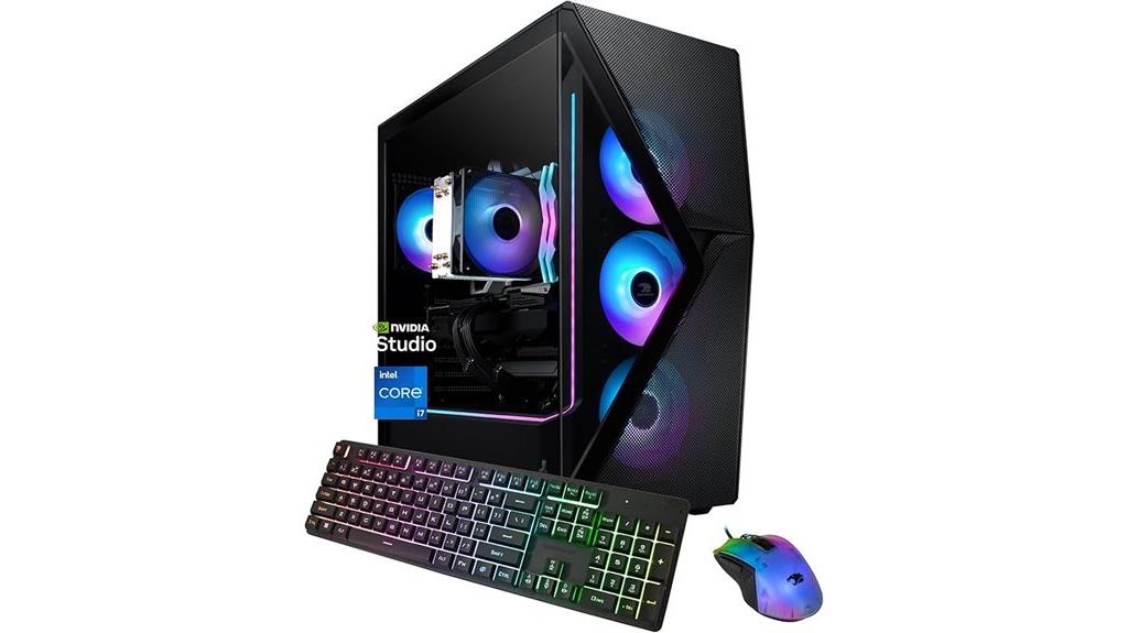 gaming pc with mesh design