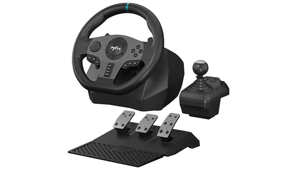 gaming wheel with pedals