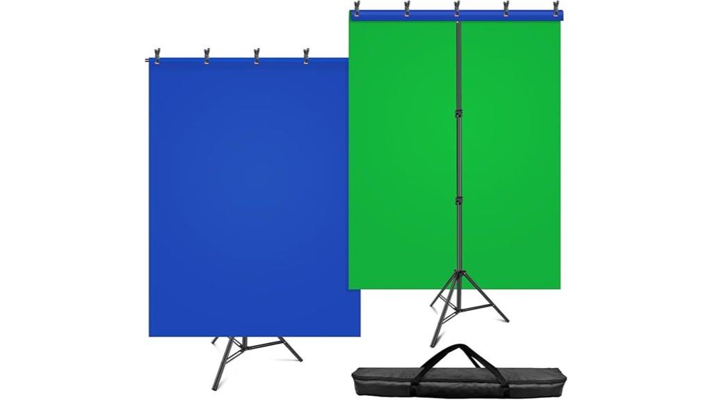 green and blue backdrop kit