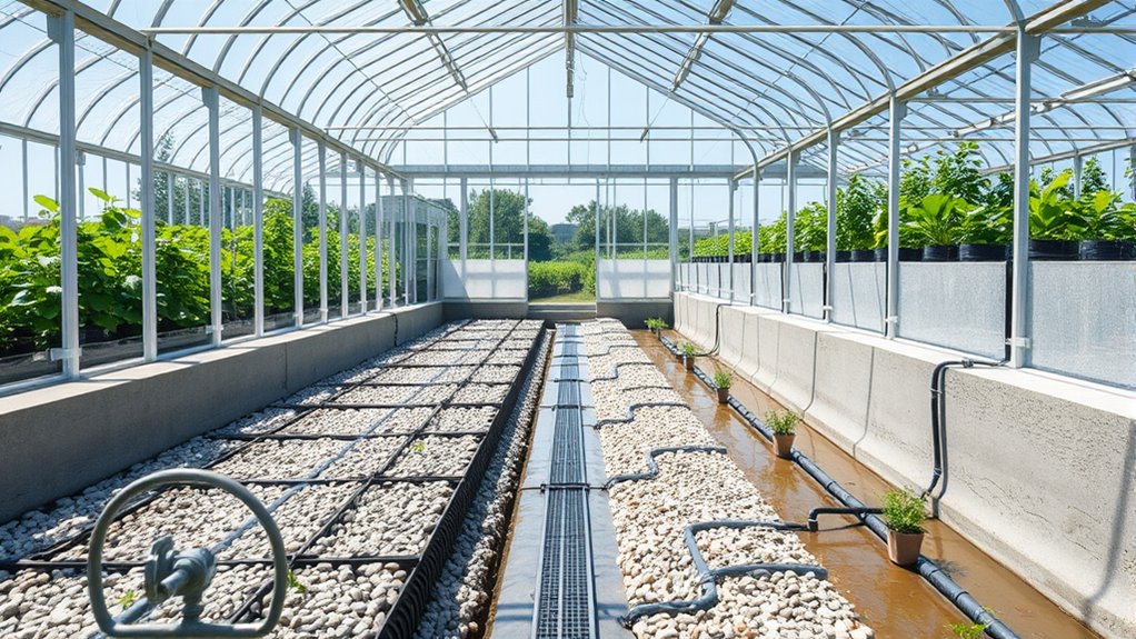 greenhouse drainage and flood prevention