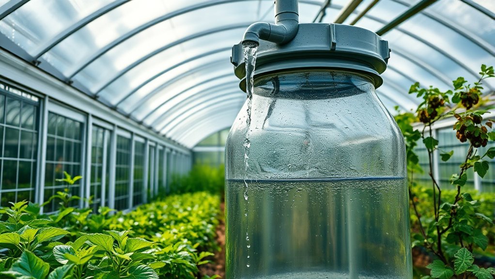 greenhouse rainwater collection system