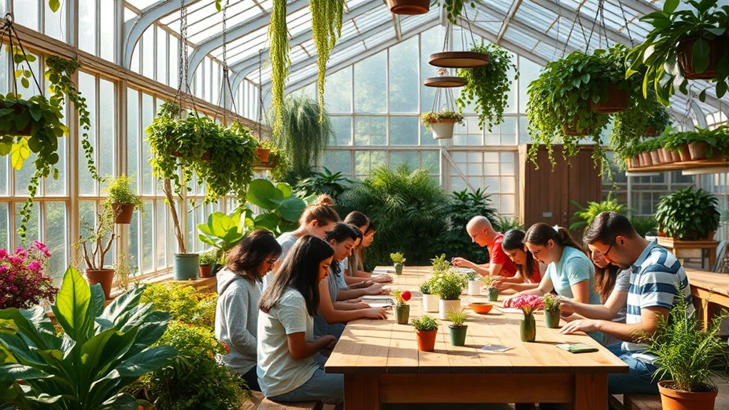 hands on greenhouse gardening education