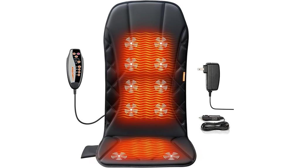 heated vibrating massage cushion