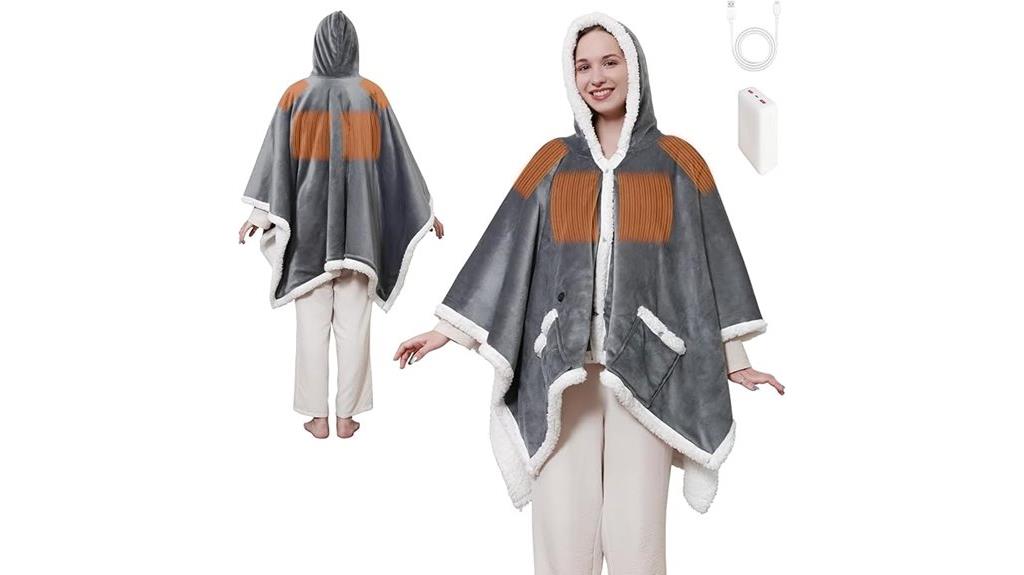 heated wearable blanket