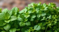 herbs enhancing cut flavor