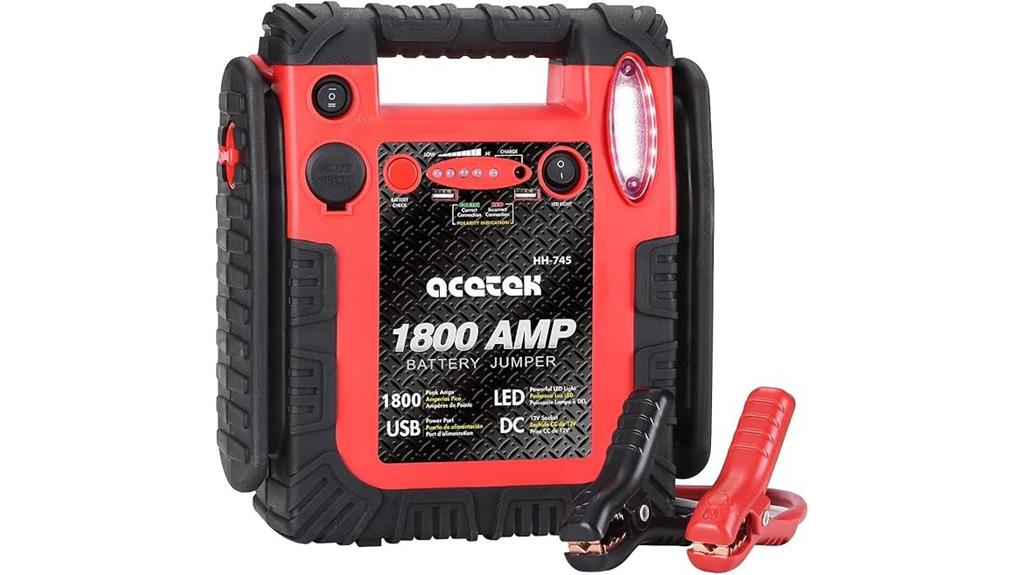 high amp portable jump starter