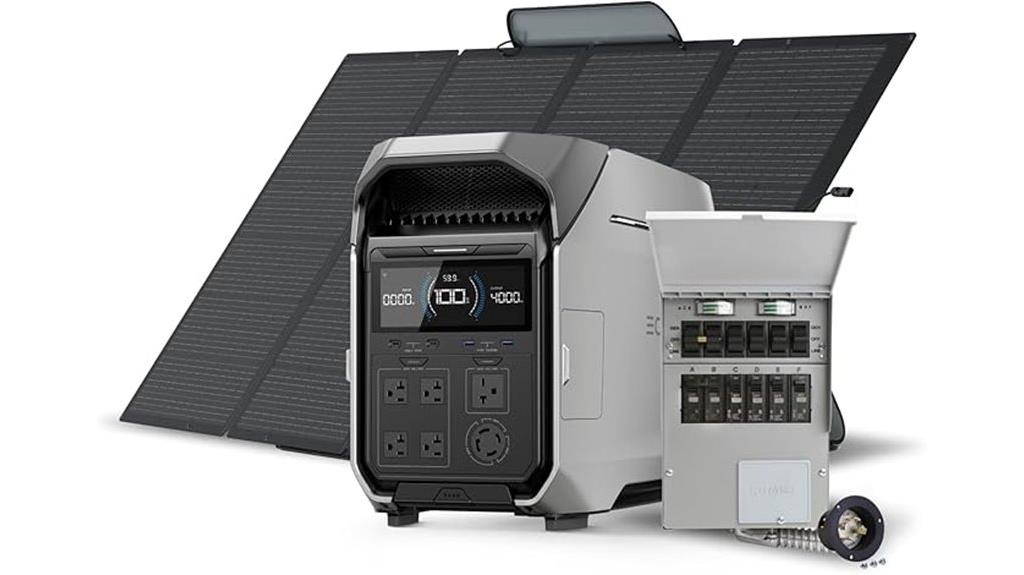 high capacity portable solar generator