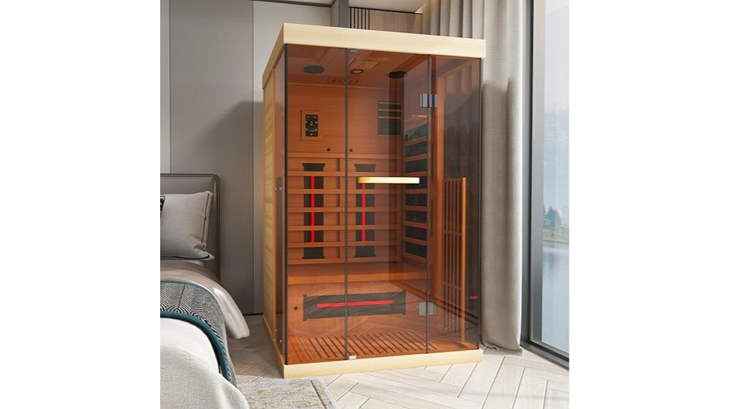 home infrared sauna for two