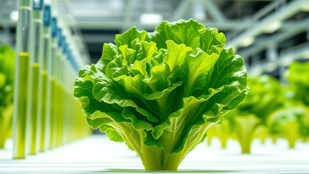 hydroponic lettuce growth process