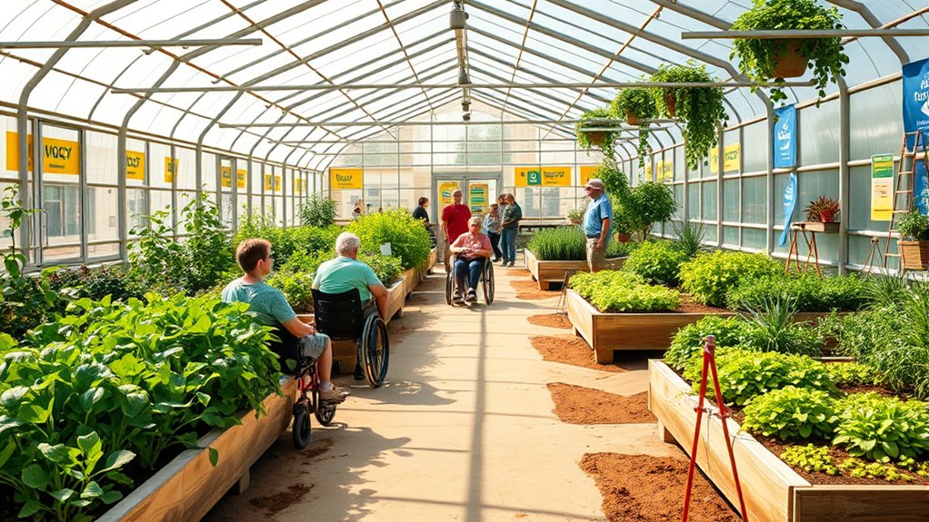 inclusive comfortable gardening spaces