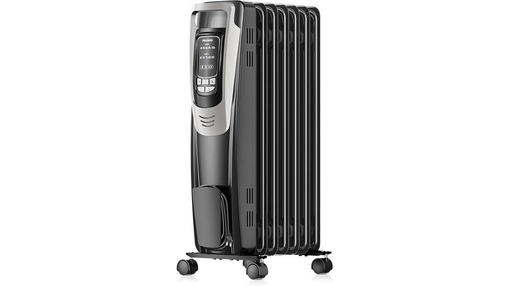 indoor oil filled heater with remote