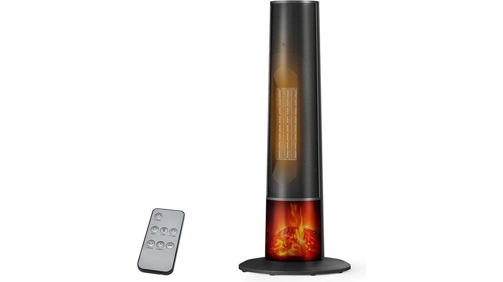 indoor space heater with remote