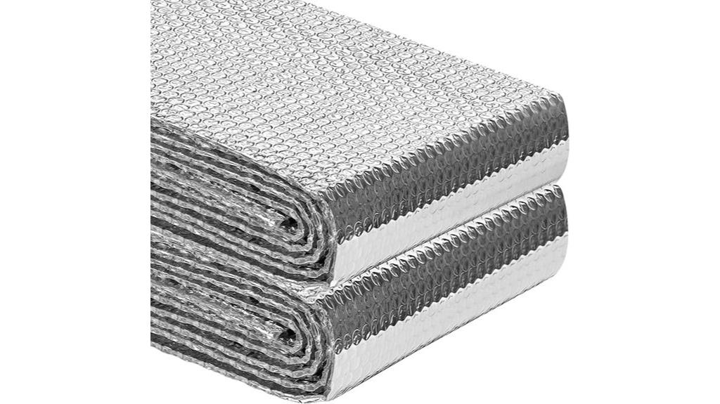 insulation roll with aluminum