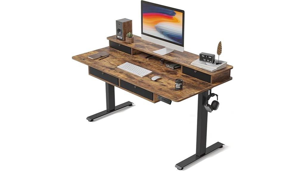 large electric standing desk