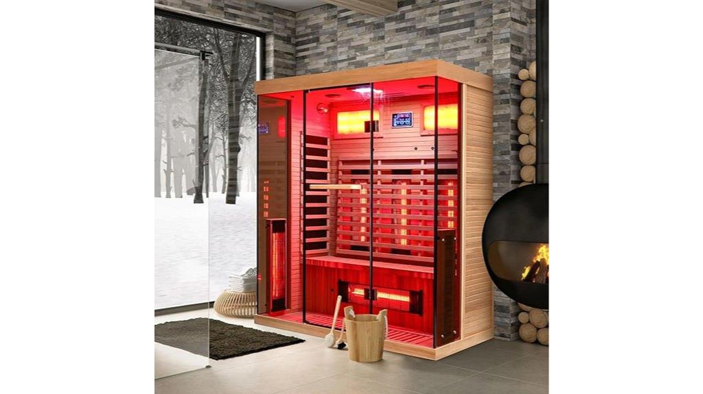 large infrared sauna for multiple people