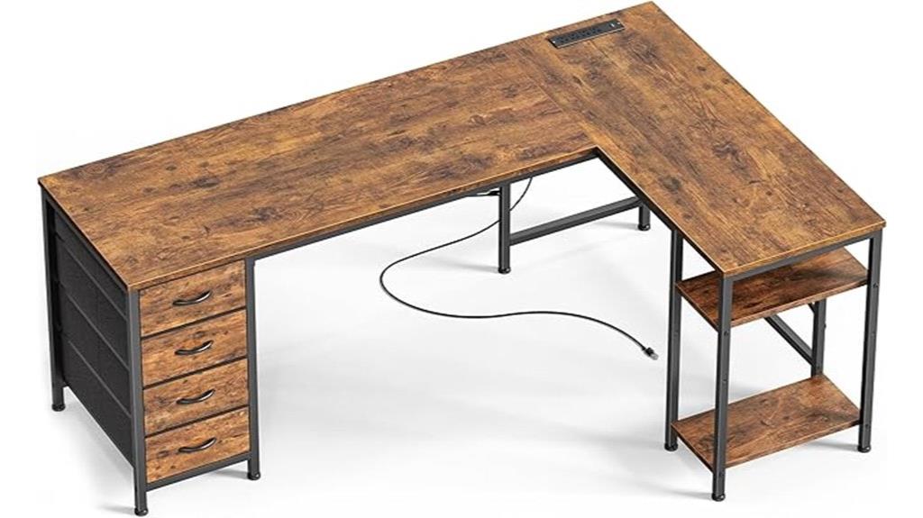 large l shaped desk