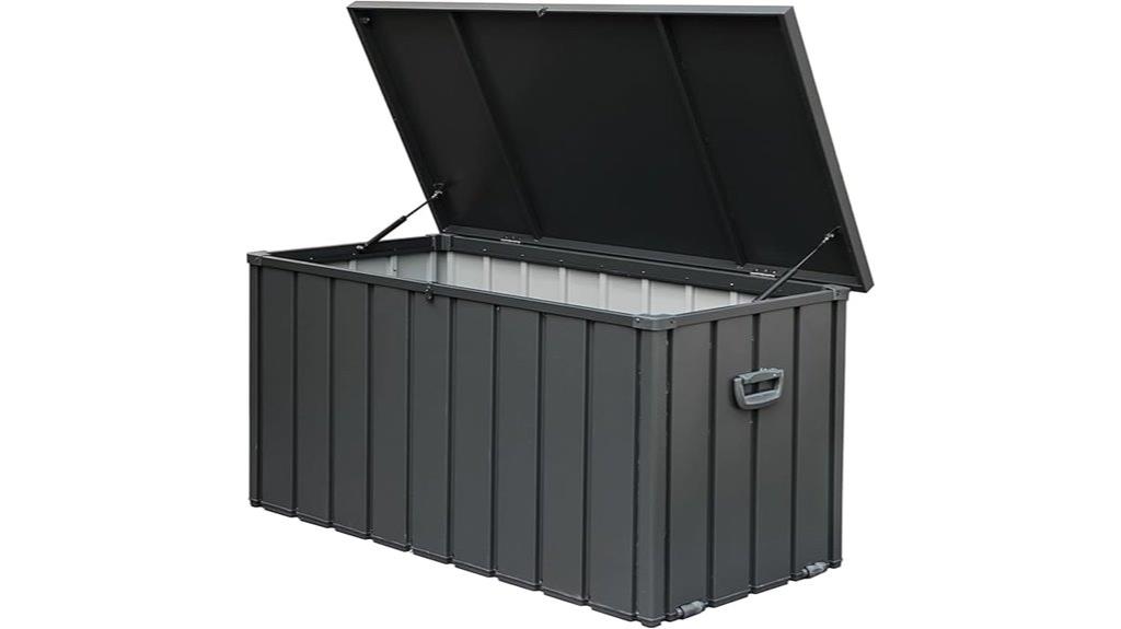 large outdoor metal storage