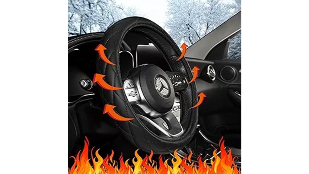 leather heated steering wheel