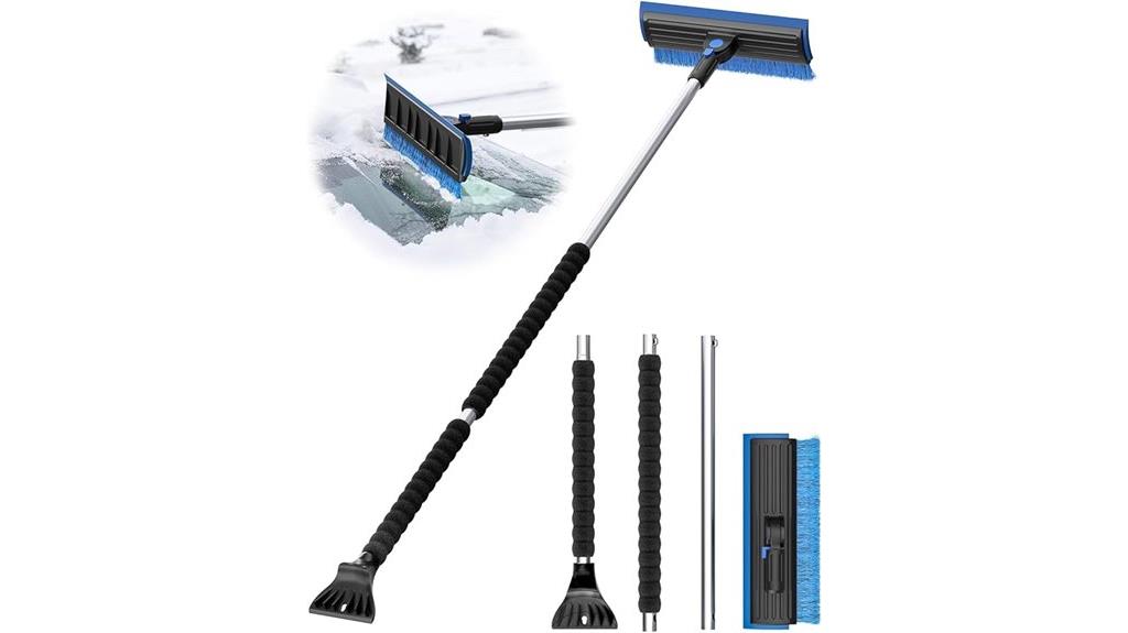 long car ice scraper