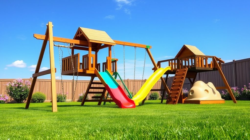 luxury backyard play sets