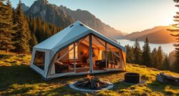 luxury camping gear selection