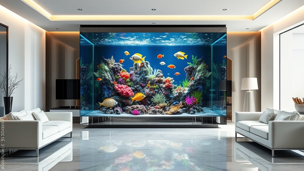 luxury home fish tank designs