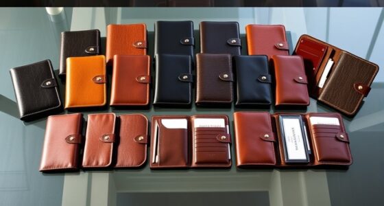 luxury leather passport sets