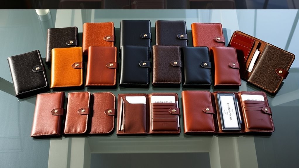 luxury leather passport sets