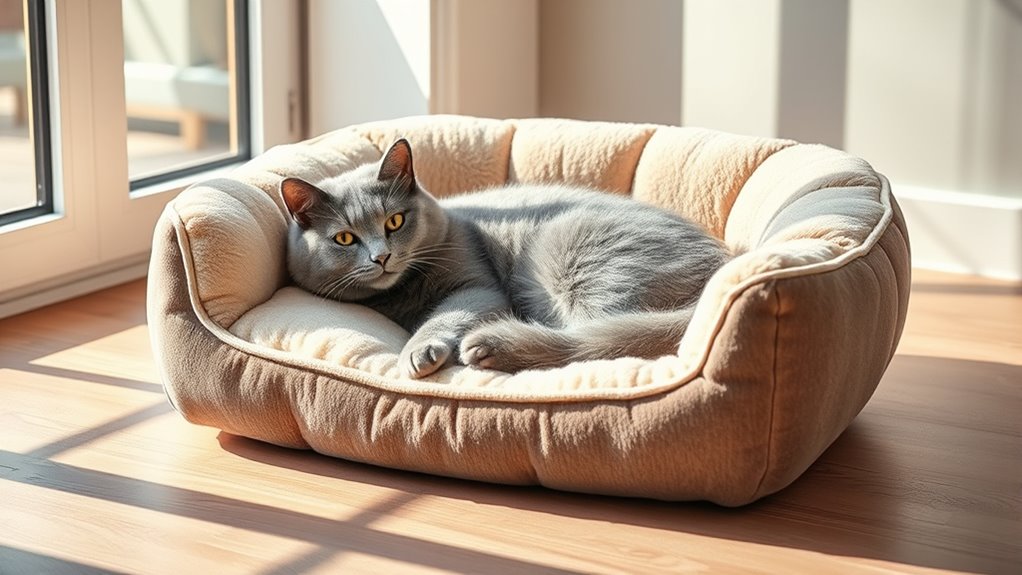 luxury orthopedic cat beds