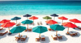 luxury stylish beach shade