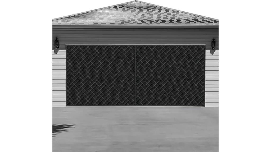 magnetic insulated garage curtain