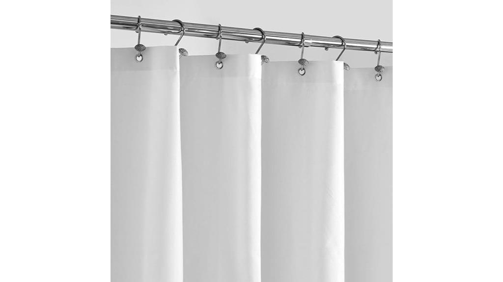 magnetic waterproof shower curtain