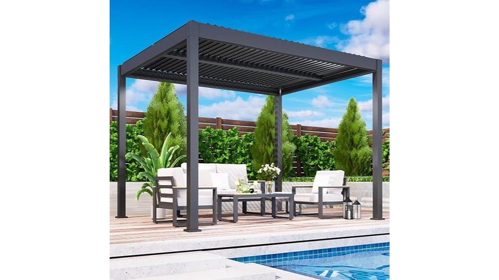 metal outdoor pergola