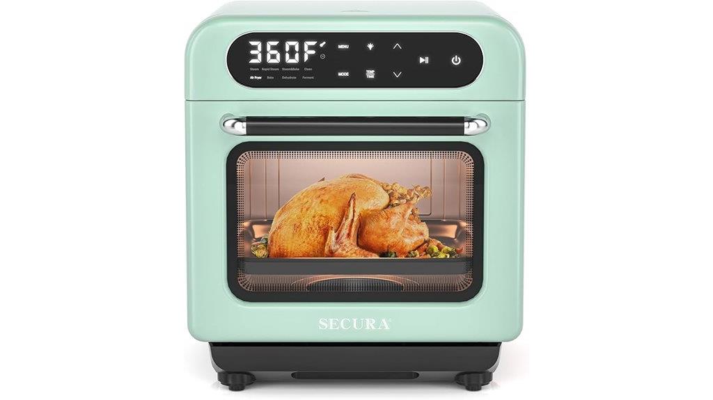 mint green multi function oven