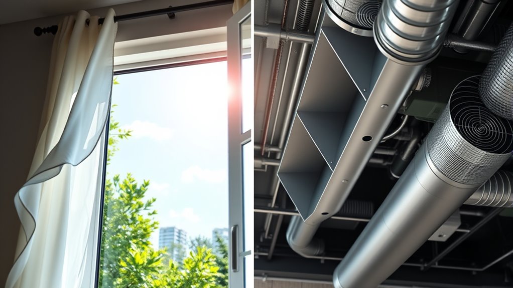 natural versus mechanical ventilation