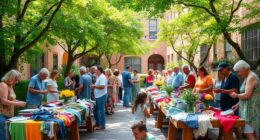 organize local community exchanges